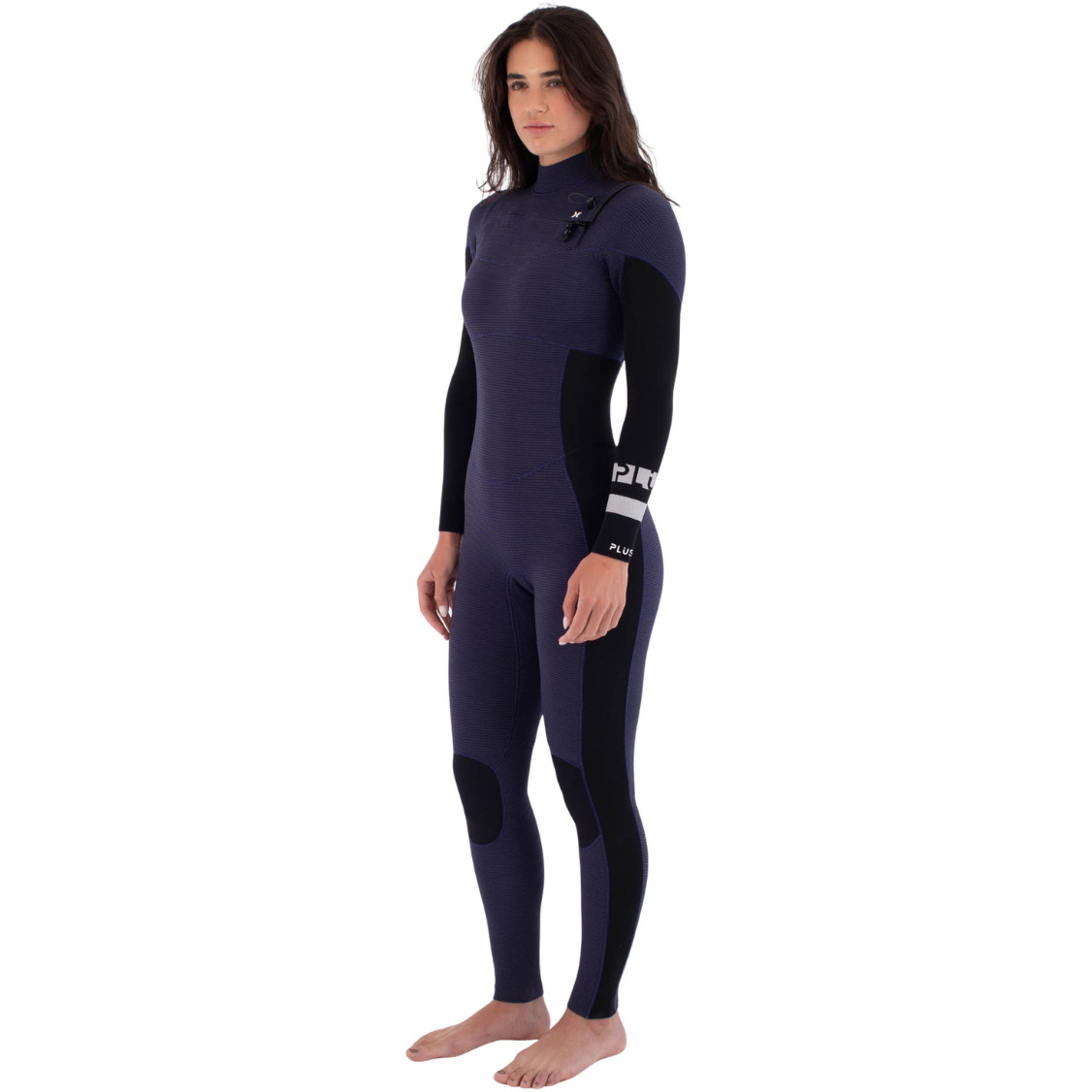 2026 Hurley Frauen Plus 3/2mm Brustreißverschluss Neoprenanzug WFS0012302 - Vintage Iris